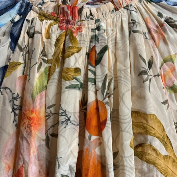 New Anthropologie Siddhartha Bansal Ruffled Tie-Neck Dress small - Picture 14 of 16